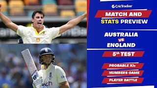 Australia vs England Test Series - Ashes 5th Test Match, Predicted Playing XIs & Stats Preview
