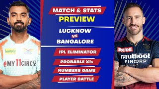 Lucknow vs Bangalore - Eliminator 1 of IPL 2022, Predicted Playing XIs & Stats Preview