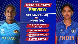 Sri Lanka-W vs India-W -2nd T20I, Predicted Playing XIs & Stats Preview