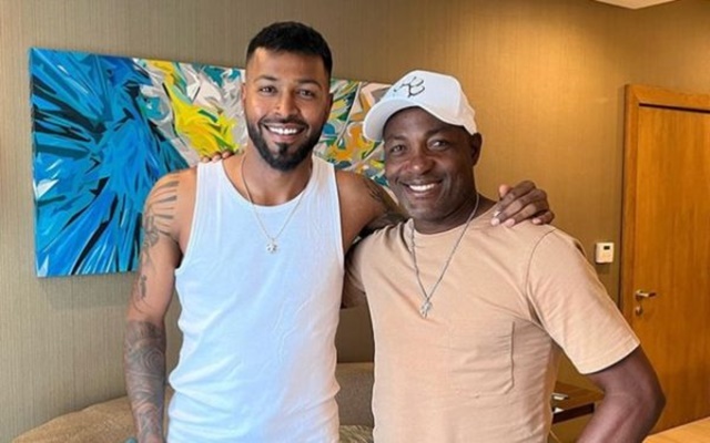 Hardik Pandya and Brian Lara