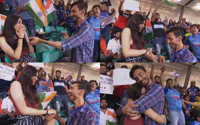 Fan Proposes between india vs netherland match