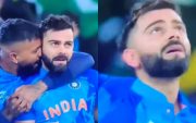Virat Kohli gets emotional