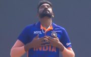 Mohammed Siraj's celebration