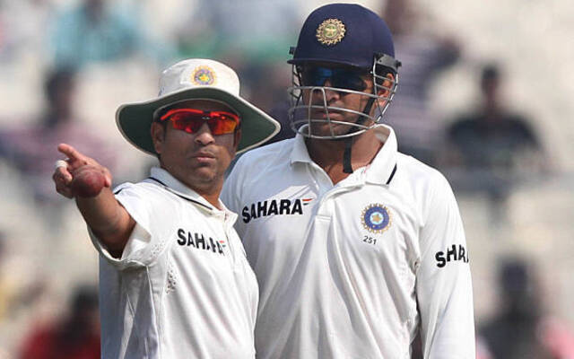 Sachin Tendulkar and MS Dhoni