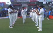 Guard of honour for Cheteshwar Pujara