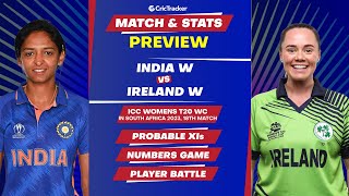 IND W vs IRE W | Women's T20 World Cup | Match Stats and Preview