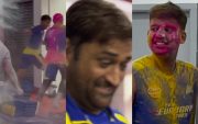 MS Dhoni & Csk Holi celebration