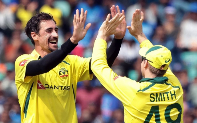 Mitchell Starc and Steve Smith
