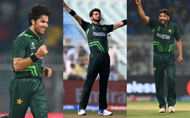 Mohammad Wasim Jr, Shaheen Afridi and Haris Rauf
