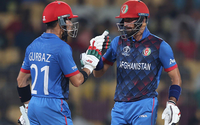 Rahmanullah Gurbaz and Ibrahim Zadran