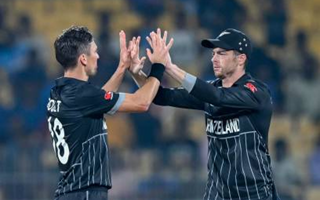 Trent Boult and Mitchell Santner