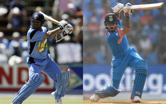 Sachin Tendulkar and Virat Kohli